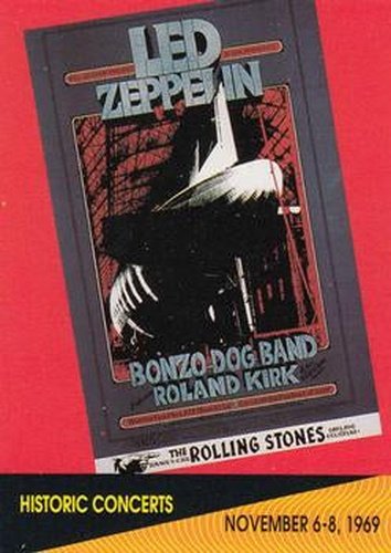 #258 Led Zeppelin at Winterland Arena - 1991 Pro Set SuperStars MusiCards