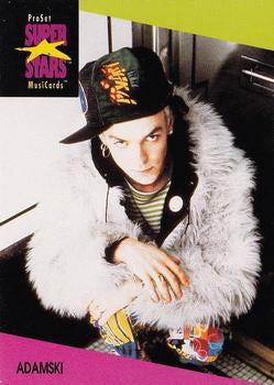 #29 Adamski - 1991 Pro Set SuperStars MusiCards