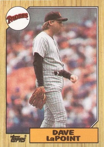 #754 Dave LaPoint - San Diego Padres - 1987 Topps Baseball