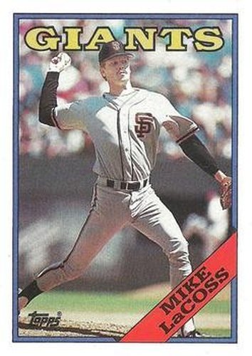 #754 Mike LaCoss - San Francisco Giants - 1988 Topps Baseball