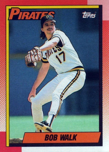 #754 Bob Walk - Pittsburgh Pirates - 1990 Topps Baseball