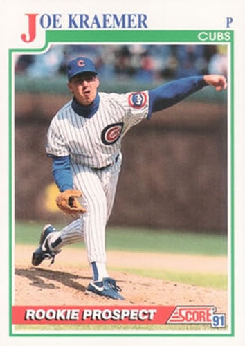 #755 Joe Kraemer - Chicago Cubs - 1991 Score Baseball