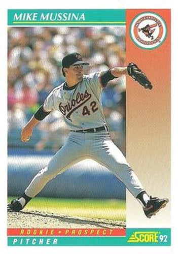 #755 Mike Mussina - Baltimore Orioles - 1992 Score Baseball