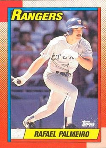 #755 Rafael Palmeiro - Texas Rangers - 1990 O-Pee-Chee Baseball