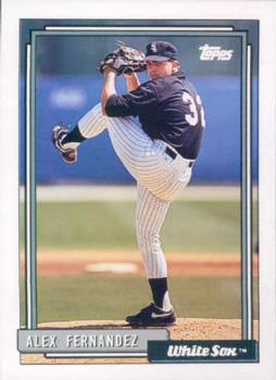 #755 Alex Fernandez - Chicago White Sox - 1992 Topps Baseball