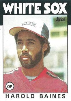 #755 Harold Baines - Chicago White Sox - 1986 Topps Baseball