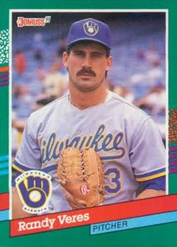 #755 Randy Veres - Milwaukee Brewers - 1991 Donruss Baseball