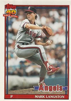 #755 Mark Langston - California Angels - 1991 O-Pee-Chee Baseball