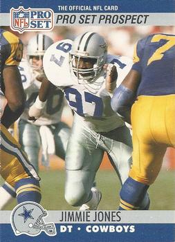 #756 Jimmie Jones - Dallas Cowboys - 1990 Pro Set Football