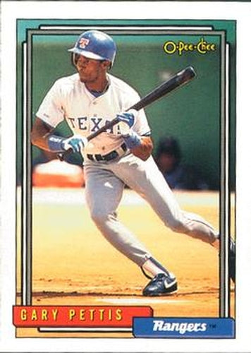#756 Gary Pettis - Texas Rangers - 1992 O-Pee-Chee Baseball