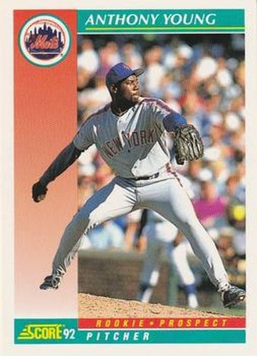 #756 Anthony Young - New York Mets - 1992 Score Baseball