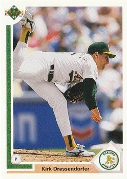 #756 Kirk Dressendorfer - Oakland Athletics - 1991 Upper Deck Baseball