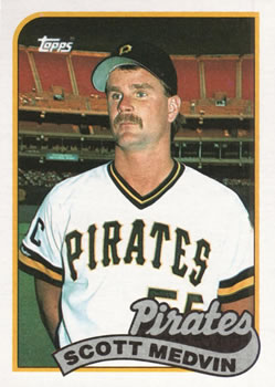 #756 Scott Medvin - Pittsburgh Pirates - 1989 Topps Baseball