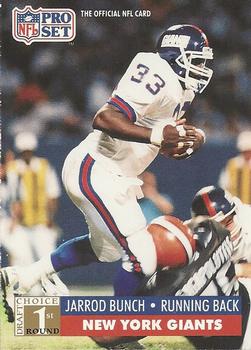 #756 Jarrod Bunch - New York Giants - 1991 Pro Set Football