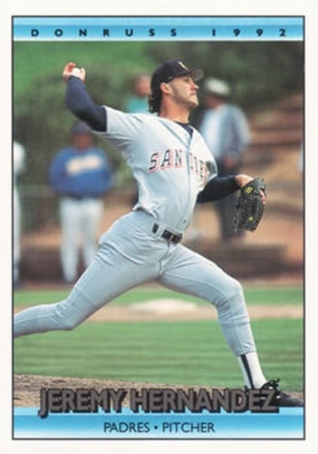 #756 Jeremy Hernandez - San Diego Padres - 1992 Donruss Baseball