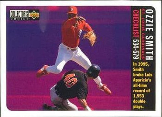 #756 Ozzie Smith - St. Louis Cardinals - 1996 Collector's Choice Baseball