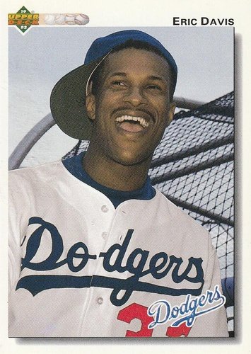 #756 Eric Davis - Los Angeles Dodgers - 1992 Upper Deck Baseball