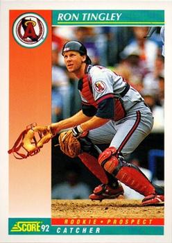 #757 Ron Tingley - California Angels - 1992 Score Baseball