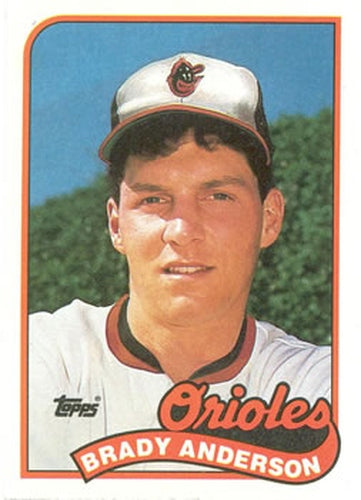 #757 Brady Anderson - Baltimore Orioles - 1989 Topps Baseball