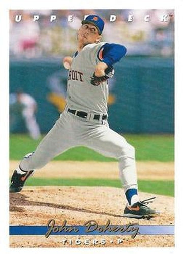 #757 John Doherty - Detroit Tigers - 1993 Upper Deck Baseball