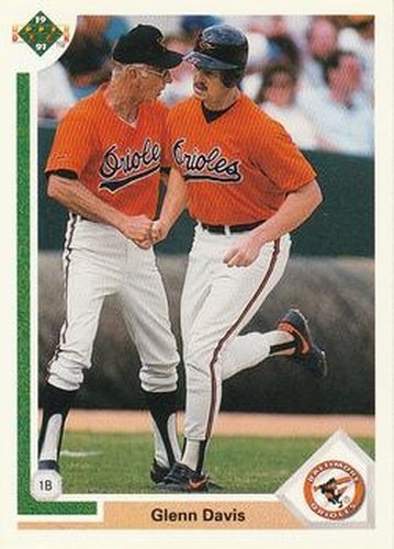 #757 Glenn Davis - Baltimore Orioles - 1991 Upper Deck Baseball