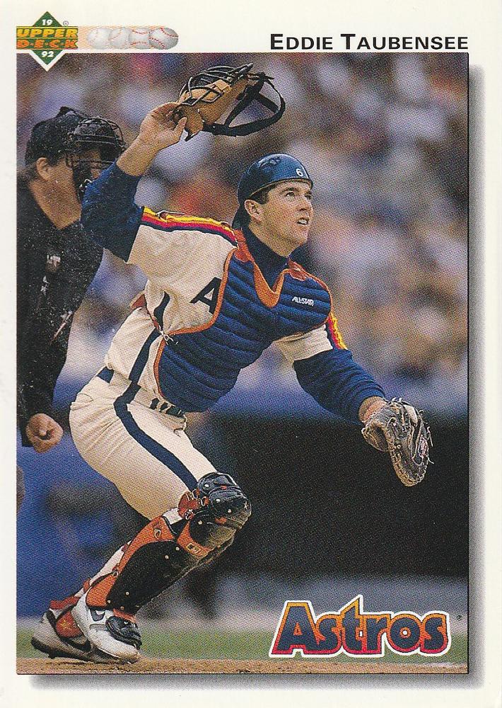 #757 Eddie Taubensee - Houston Astros - 1992 Upper Deck Baseball