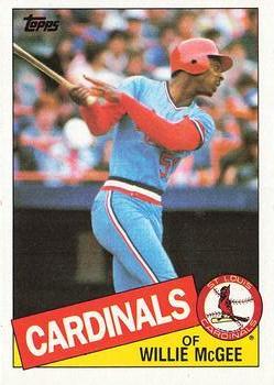 #757 Willie McGee - St. Louis Cardinals - 1985 Topps Baseball