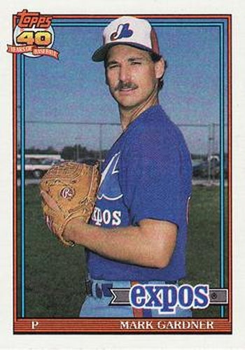 #757 Mark Gardner - Montreal Expos - 1991 Topps Baseball