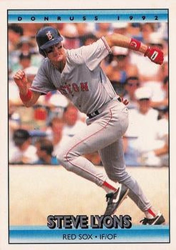 #758 Steve Lyons - Boston Red Sox - 1992 Donruss Baseball