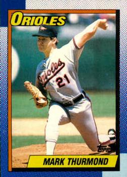 #758 Mark Thurmond - Baltimore Orioles - 1990 Topps Baseball