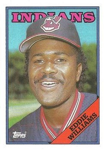 #758 Eddie Williams - Cleveland Indians - 1988 Topps Baseball