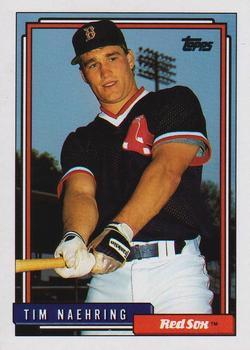 #758 Tim Naehring - Boston Red Sox - 1992 Topps Baseball