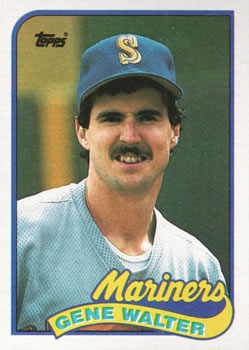 #758 Gene Walter - Seattle Mariners - 1989 Topps Baseball