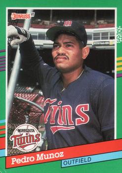 #758 Pedro Munoz - Minnesota Twins - 1991 Donruss Baseball