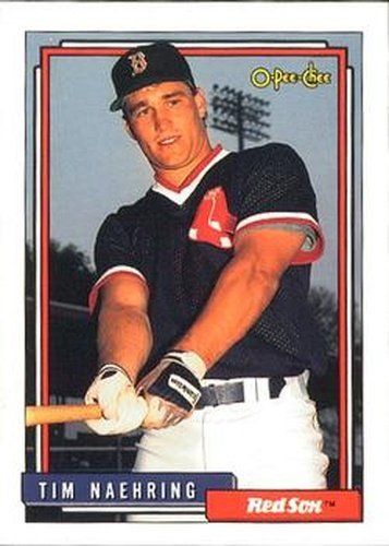 #758 Tim Naehring - Boston Red Sox - 1992 O-Pee-Chee Baseball