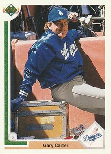 #758 Gary Carter - Los Angeles Dodgers - 1991 Upper Deck Baseball