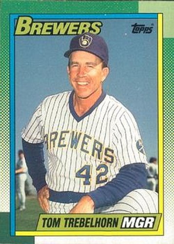 #759 Tom Trebelhorn - Milwaukee Brewers - 1990 O-Pee-Chee Baseball