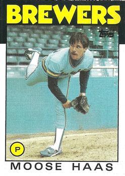#759 Moose Haas - Milwaukee Brewers - 1986 Topps Baseball