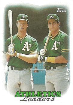#759 Athletics Leaders - Oakland Athletics - 1988 Topps Baseball