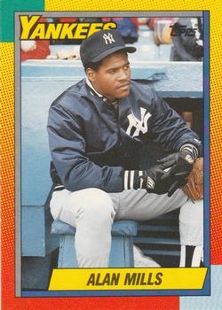 #75T Alan Mills - New York Yankees - 1990 Topps Traded Baseball