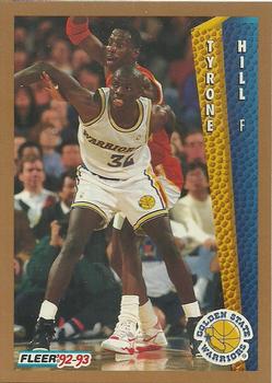 #75 Tyrone Hill - Golden State Warriors - 1992-93 Fleer Basketball