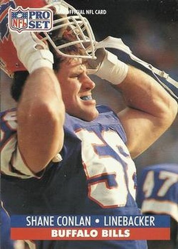#75 Shane Conlan - Buffalo Bills - 1991 Pro Set Football