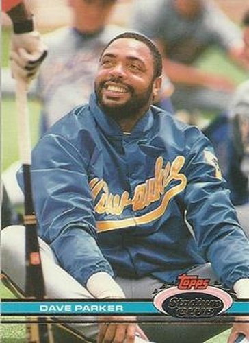 #75 Dave Parker - Milwaukee Brewers - 1991 Stadium Club Baseball