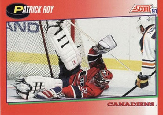 #75 Patrick Roy - Montreal Canadiens - 1991-92 Score Canadian Hockey