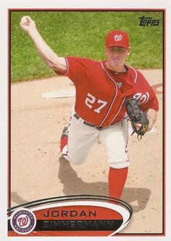 #75 Jordan Zimmermann - Washington Nationals - 2012 Topps Baseball