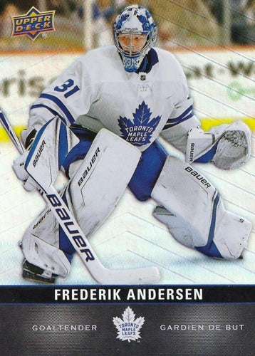 #75 Frederik Andersen - Toronto Maple Leafs - 2019-20 Upper Deck Tim Hortons Hockey