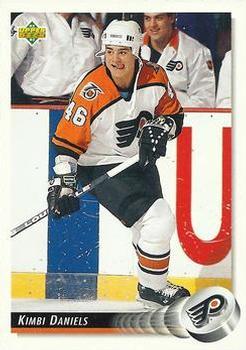 #75 Kimbi Daniels - Philadelphia Flyers - 1992-93 Upper Deck Hockey