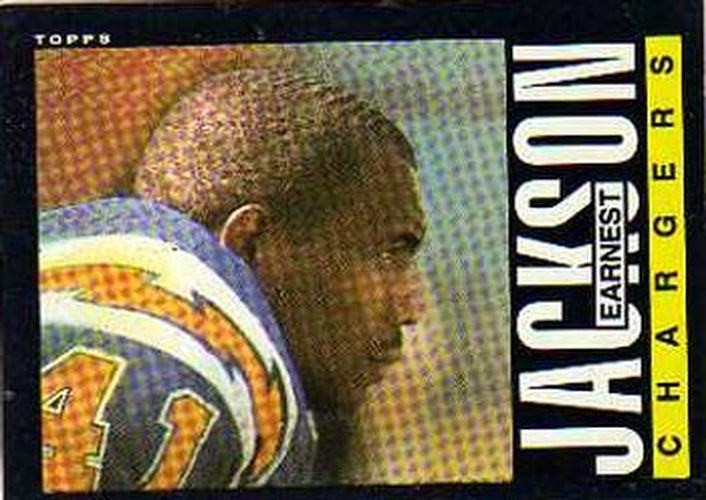 #375 Earnest Jackson - San Diego Chargers - 1985 Topps Football