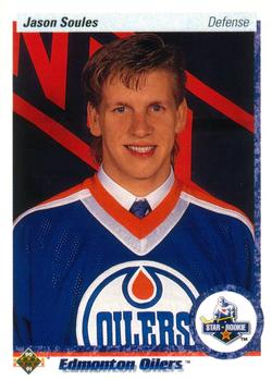 #75 Jason Soules - Edmonton Oilers - 1990-91 Upper Deck Hockey