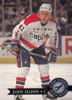 #75 Jason Allison - Washington Capitals - 1995-96 Donruss Hockey